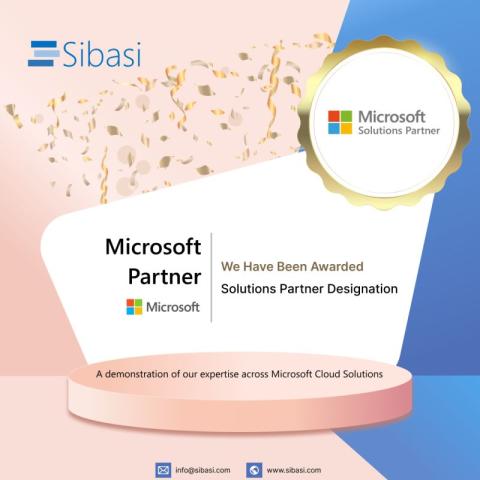 Sibasi a Microsoft Gold Partner Achieves Microsoft Solutions Partner Designation