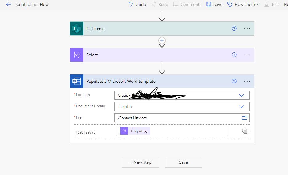 add text to word document power automate