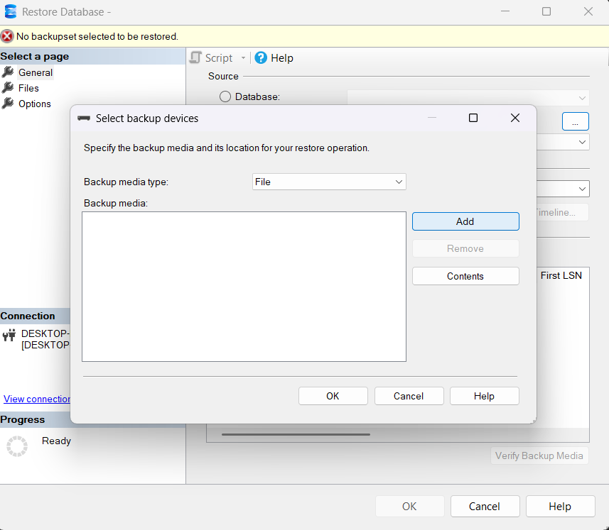 How to Restore a Database in SQL Server | Sibasi Ltd Blog