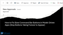 How to Fix Slow Command Bar Buttons in Model-Driven Apps (Stop Buttons Taking Forever to Appear)