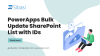 Bulk Updating SharePoint Lists: How to Retrofit IDs in PowerApps