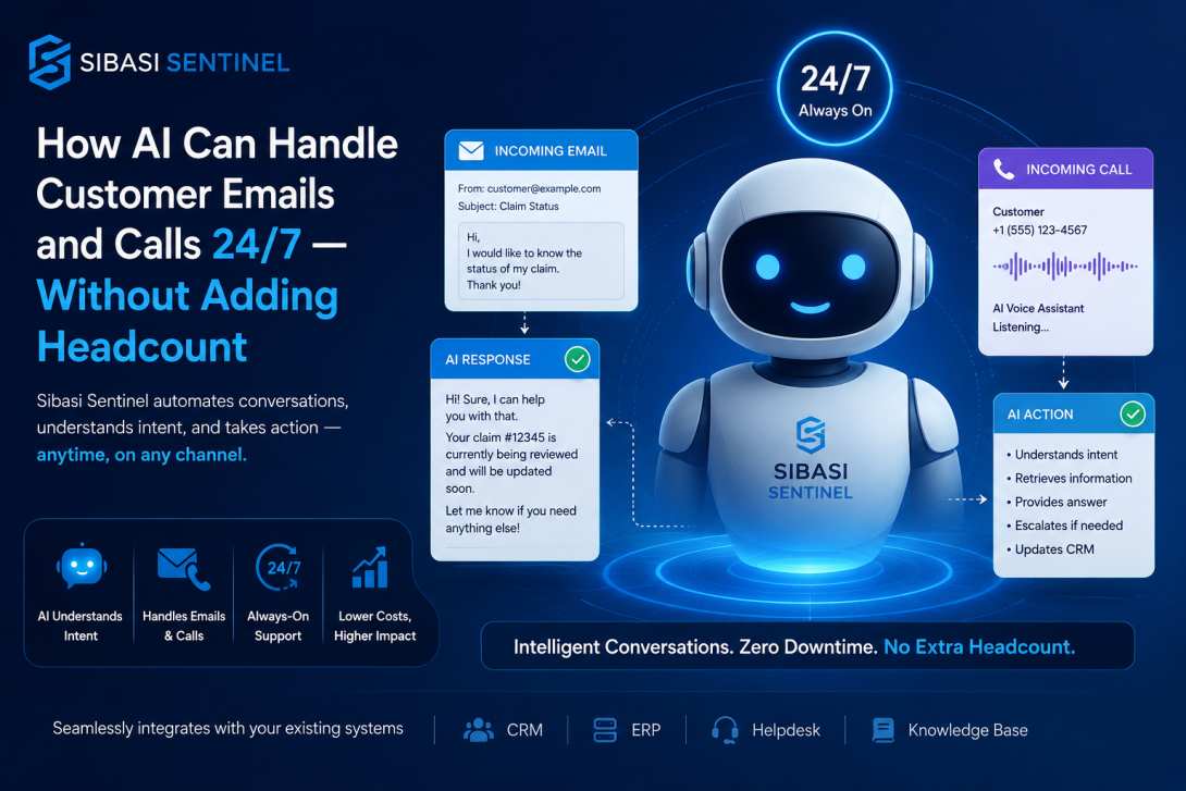 How AI Can Handle Customer Emails and Calls 24/7 - Without Adding Headcount
